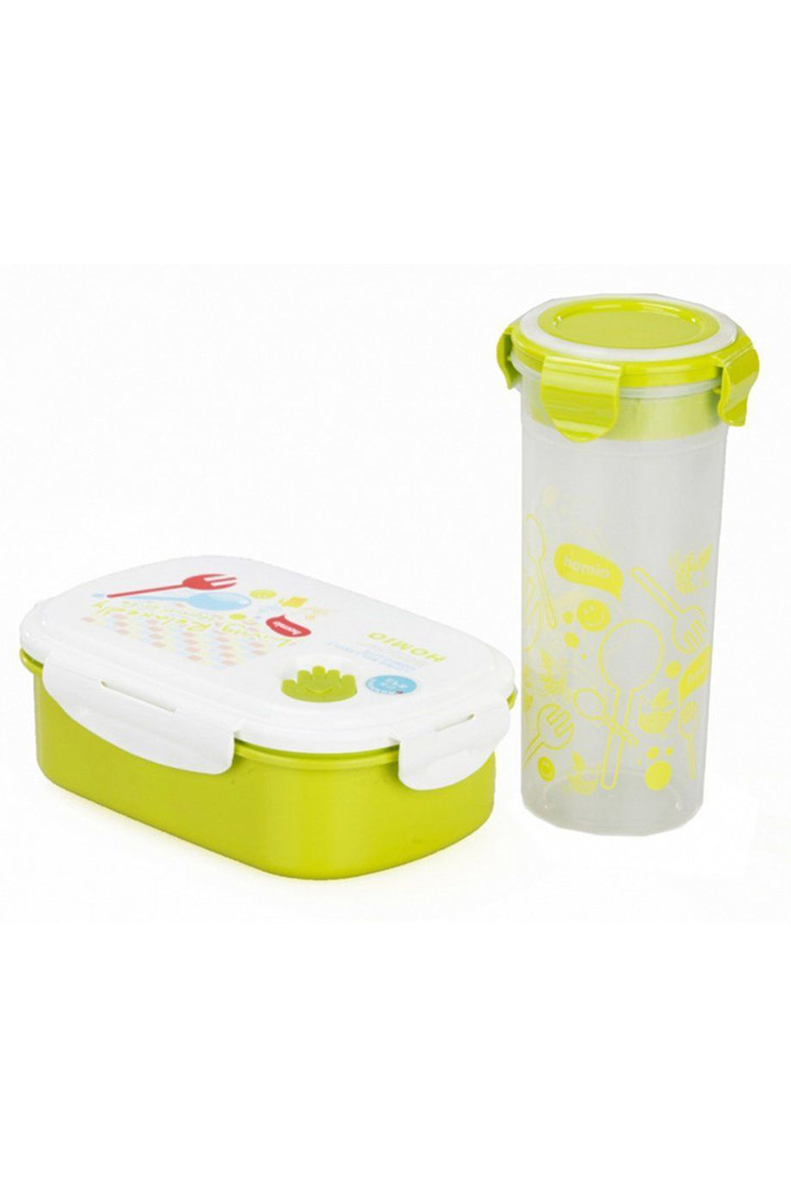 Фото товара 16838, набор детский (ланч-бокс+бутылка) «bento kids»